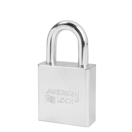 Master Lock Padlock, 1-3/4in. Chrome Padlock Keyed Alike A5200KA